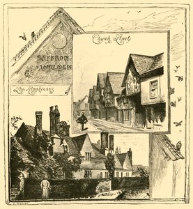 Almshouses，Audley End和教堂街，Saffron Walden，1898年。 作者 不明