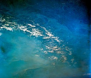 来自太空的阿尔卑斯山。 NASA照片 作者 不明