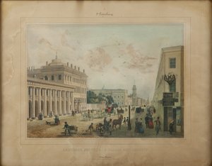 1840年代末在圣彼得堡的阿尼奇科夫宫。 作者 不明