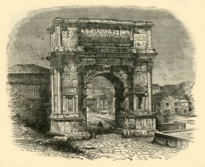 提图斯拱门，罗马，1890年。 作者 不明