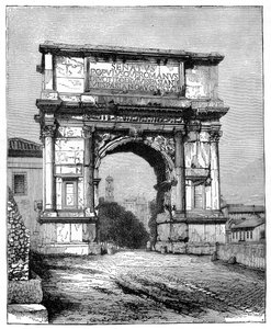 泰特斯拱门，意大利罗马，1882年 作者 不明