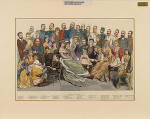 奥地利皇室，1879年。 作者 不明