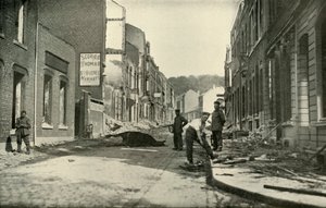 1919年在维斯（Visé）的马斯特里赫特大街（Maastricht Avenue）。 作者 不明