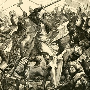 伊夫舍姆战役：德蒙福特的最后一击，1265年，1890年。 作者 不明