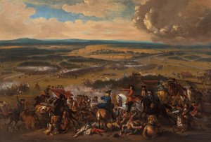 1703年11月15日的Speyerbach之战，17世纪。 作者 不明