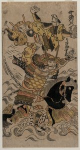 1720或1730年代的宇治河之战。 作者 不明