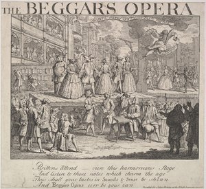 乞Opera歌剧院，1728年。 作者 不明