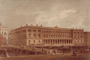 1860年代末至1870年代初期，位于伯格街的柏林证券交易所 作者 不明