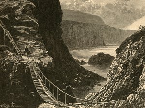 桥梁，卡里克·阿·里德（Carrick-A-Rede），1898年。 作者 不明