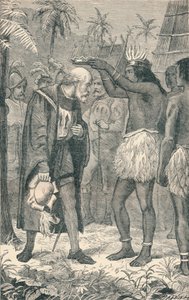 1904年，在哥伦布头上戴上皇冠的Cacique 作者 不明