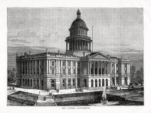 国会大厦，萨克拉曼多，美国加利福尼亚，1877年 作者 不明