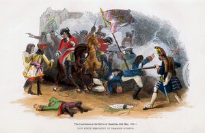 1706年5月23日，在拉米利斯战役中的骑兵 作者 不明