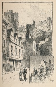 泰晤士街上的城堡。一点外墙，1895年 作者 不明