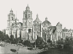 大教堂，墨西哥城，墨西哥，1895年。 作者 不明