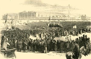 肯宁顿公会宪章会议，1848年，c1878年。 作者 不明