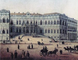 1860年代莫斯科Myasnitskaya街的Chertkov屋 作者 不明