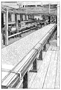 Chintz印刷室，默顿修道院磨坊，伦敦，1899年 作者 不明