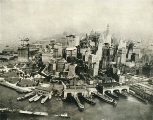 从空中看的纽约市，1936年。 作者 不明