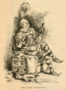 小丑化妆，1882年。 作者 不明