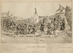 反革命，1791年。 作者 不明