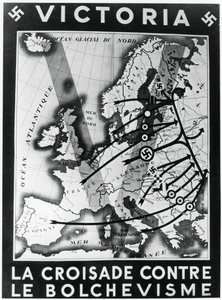 反对布尔什维克主义的十字军东征，维希法国宣传海报，1941年