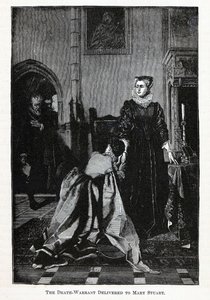 死亡令交付给玛丽·斯图尔特，1882年 作者 不明