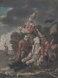 沃尔夫将军1759年9月在魁北克的死亡，1779年10月10日。 作者 不明