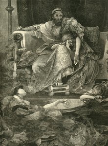 萨达纳帕卢斯之死，1890年。 作者 不明
