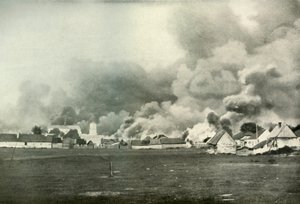 波兰村庄的毁灭，1919年。 作者 不明