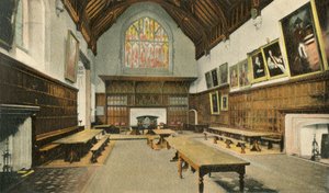 伊顿公学餐厅，1910年。 作者 不明