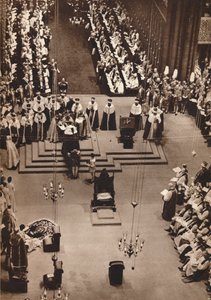 肯特公爵向新加冕的乔治六世国王致敬，1937年 作者 不明