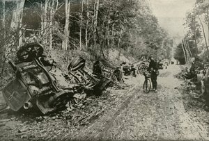 英国炮弹的影响，1919年。 作者 不明