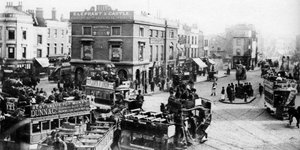 1926-1927年伦敦，电车时代的大象和城堡 作者 不明