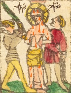 鞭刑，1425-1450。 作者 不明