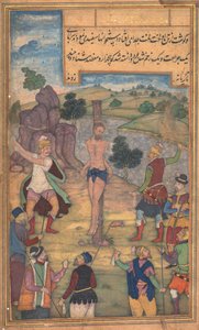 鞭打，来自杰罗姆·泽维尔神父的圣洁的镜子，1602-1604年。 作者 不明