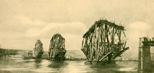 施工中的第四桥，c1930年。 作者 不明