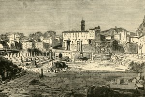 1890年在罗马举行的论坛。 作者 不明