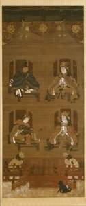 小山寺庙群的四神像，14世纪末。 作者 不明