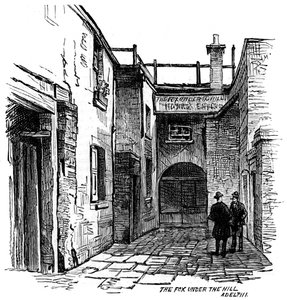 1887年，伦敦威斯敏斯特宫，阿德菲山丘下的狐狸 作者 不明