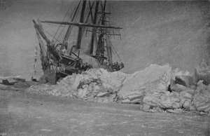 冰压后的框架。 1895年1月10日，1895年1897年 作者 不明