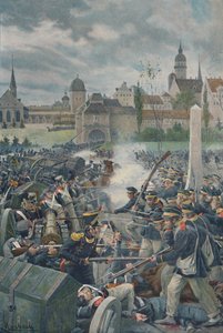 1813年，1896年离开莱普西奇的法国军队。 作者 不明