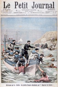 法国Linois级巡洋舰Galilee拯救法国水手，1903年 作者 不明