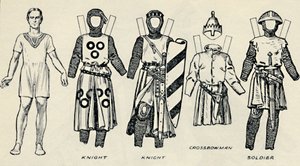 英国服装画廊：约翰王时代的英国人如何穿着，c1934 作者 不明