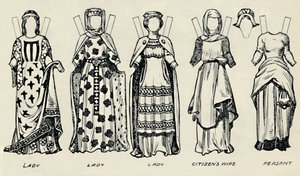 英国服装画廊：约翰王时代的英国人如何穿着，c1934 作者 不明