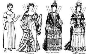 英国服装画廊：安娜斯·瑞恩（Annes Reign）穿的一些连衣裙，c1934 作者 不明