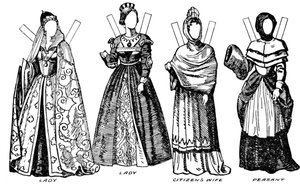 画廊英国服装：威廉三世时期穿着的某些服装，c1934年 作者 不明