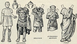 画廊历史服装：英国人和罗马人过去穿的衣服，c1934年 作者 不明