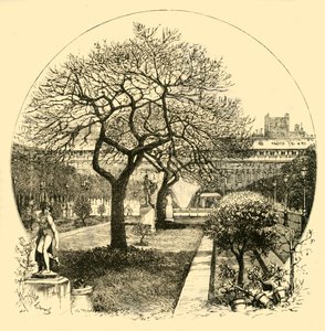 1890年，巴黎皇家宫花园。 作者 不明