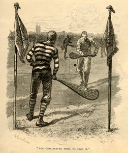 守门员试图制止它，1881年。 作者 不明