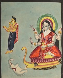 1800年代的女神恒河。 作者 不明